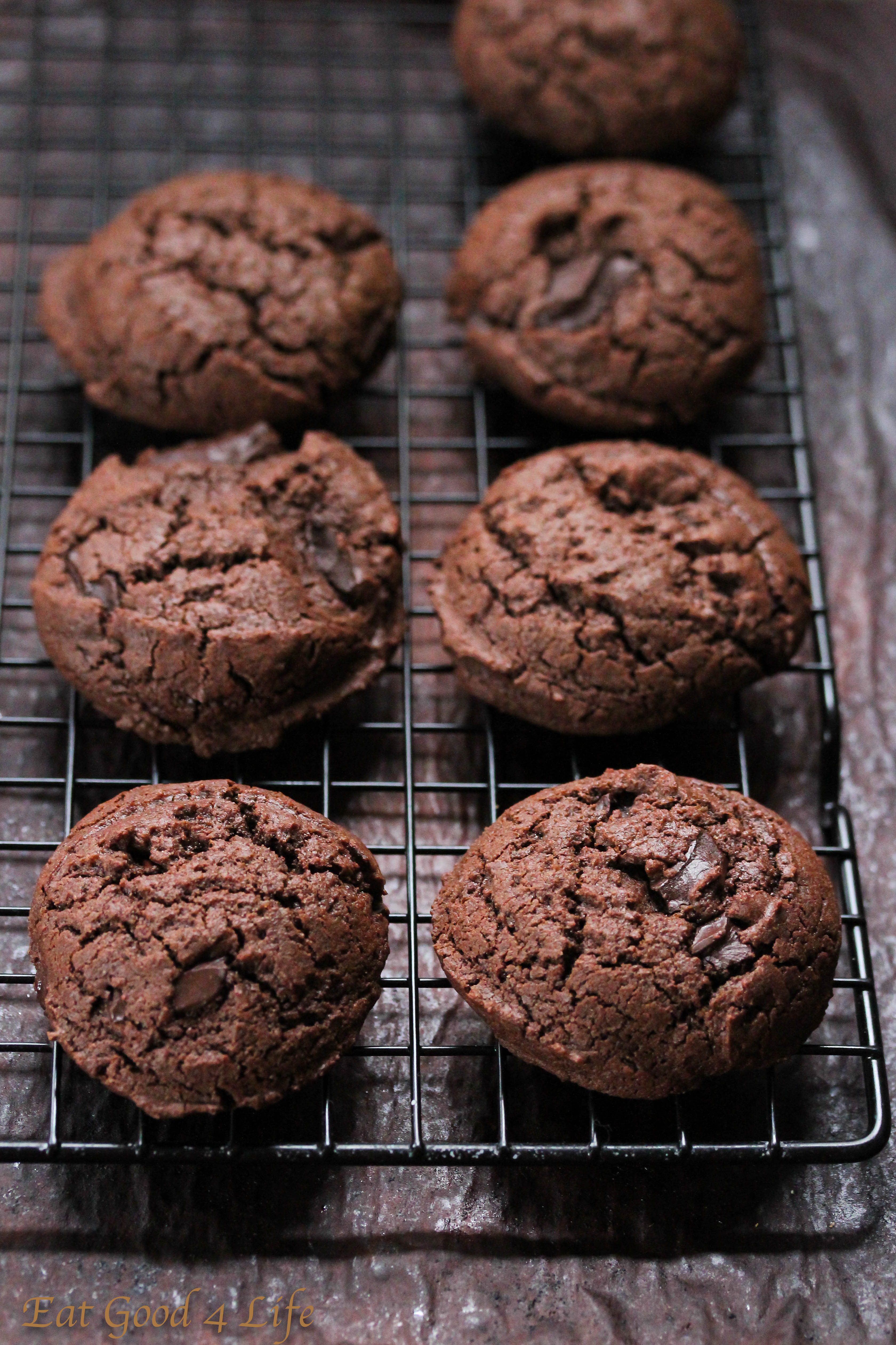 Gluten free double chocolate chunk cookies