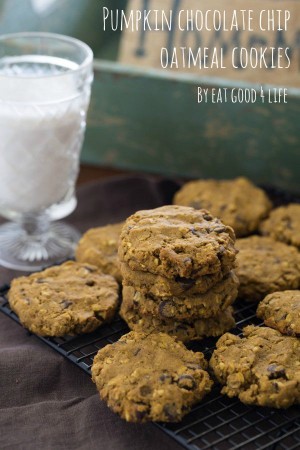 Pumpkin chocolate chip oatmeal cookies - Gluten free